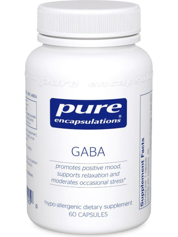 Pure Encapsulations, GABA, 60 vcaps