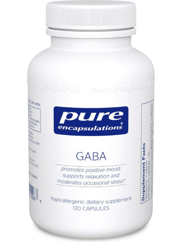 Pure Encapsulations, GABA, 120 vcaps