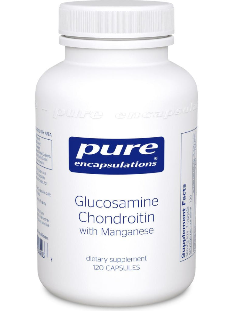 Pure Encapsulations, Glucosamine Chondroitin, w/Manga, 120vcaps