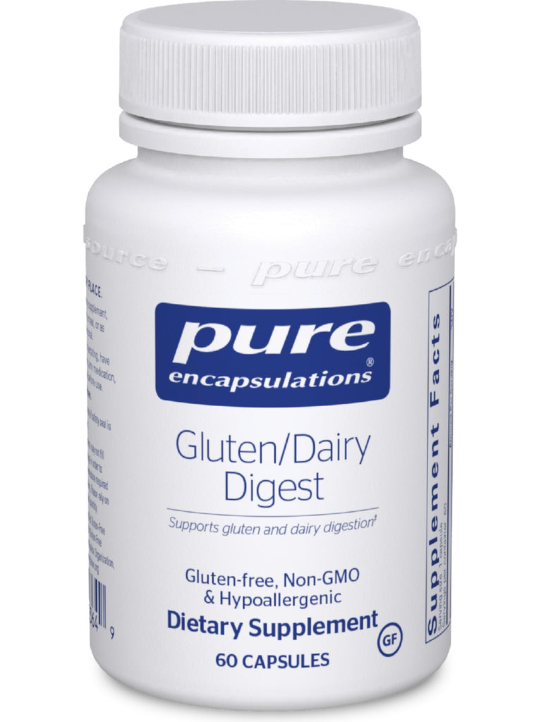 Pure Encapsulations, Gluten/Dairy Digest, 60 vcaps