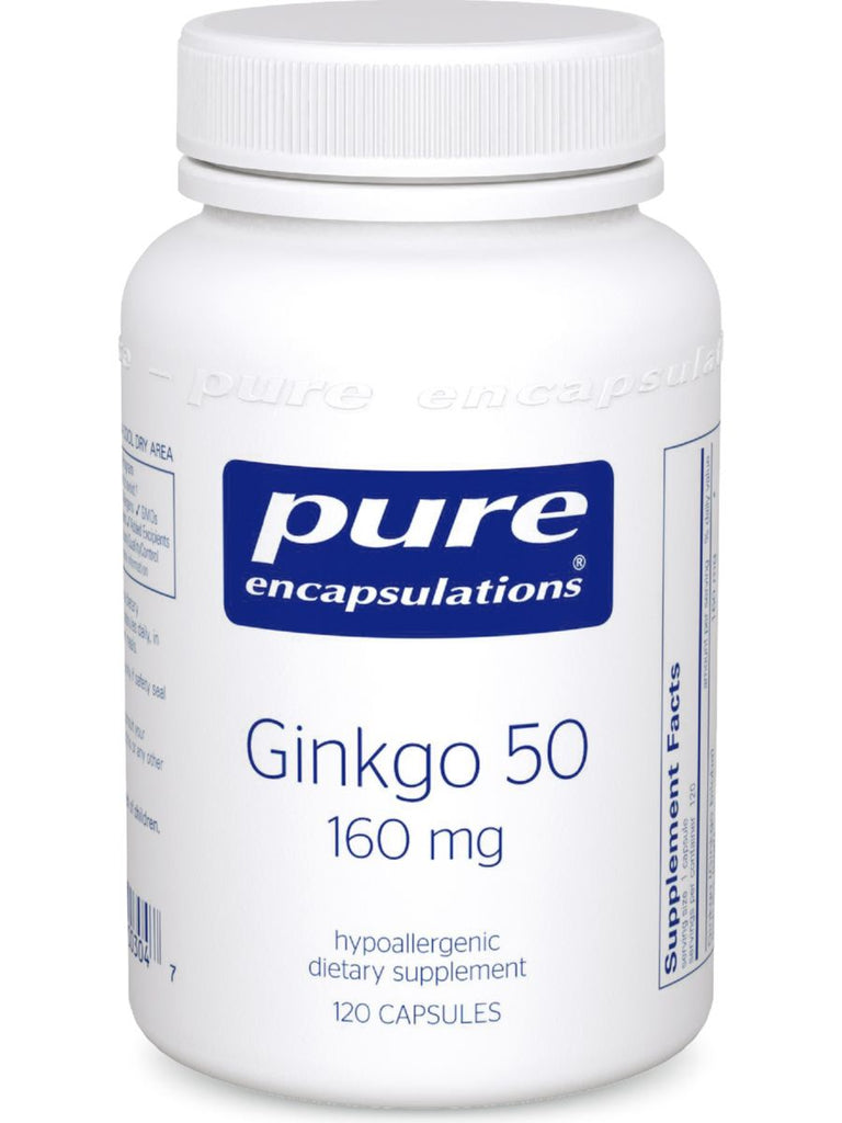 Pure Encapsulations, Ginkgo 50, 160 mg, 120 vcaps