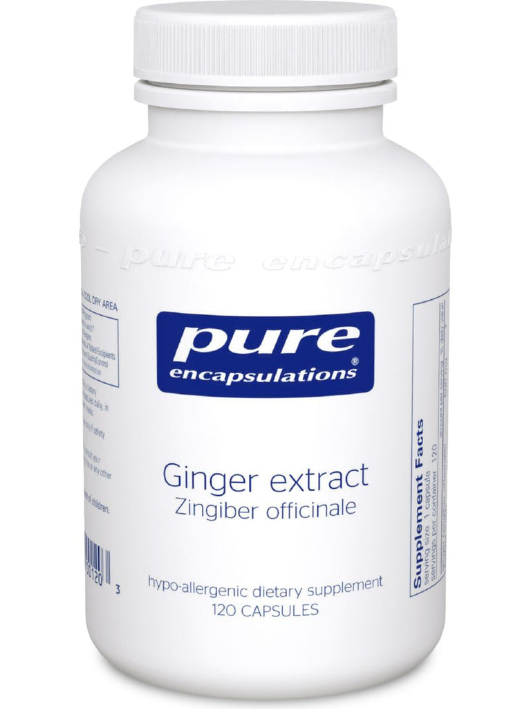 Pure Encapsulations, Ginger extract (Zingiber offc), 120 vcaps