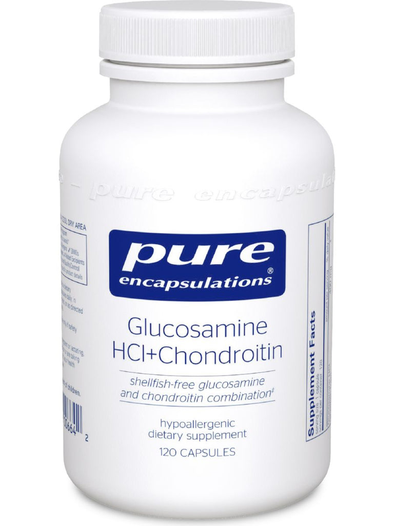 Pure Encapsulations, Glucosamine HCl Chondroitin, 120 vcaps