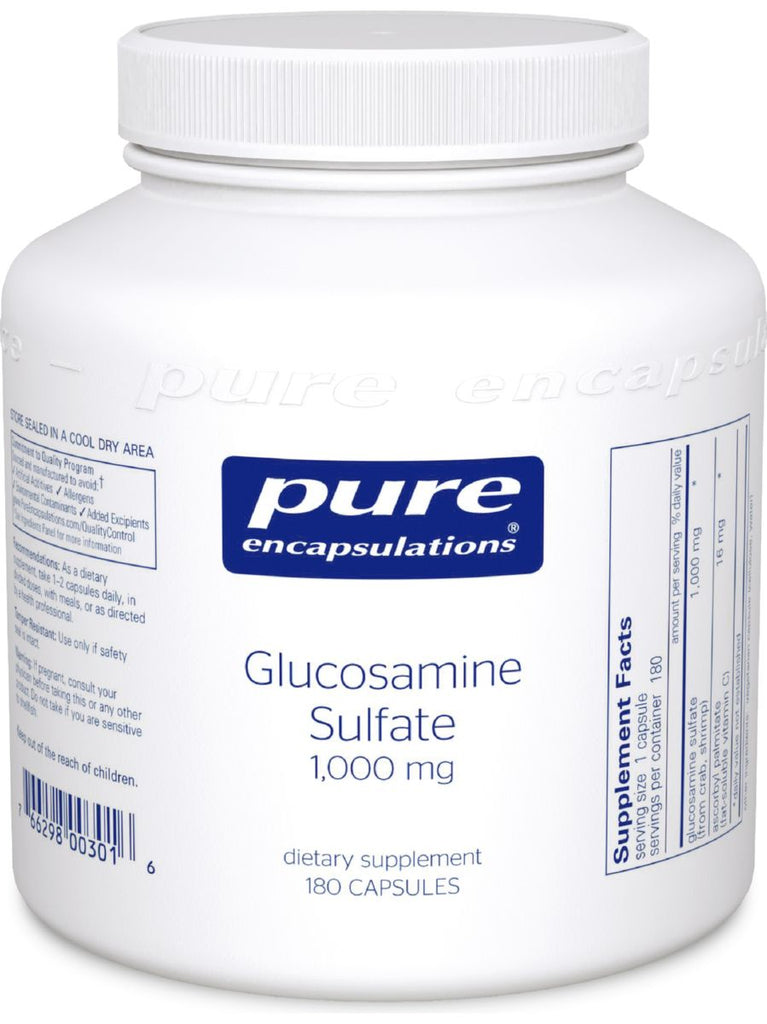Pure Encapsulations, Glucosamine Sulfate, 1000 mg, 180 vcaps