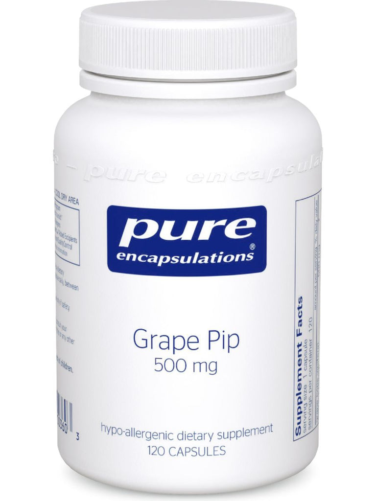 Pure Encapsulations, Grape Pip, 500 mg, 120 caps