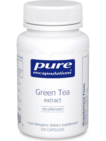 Pure Encapsulations, Green Tea extract (decaf)100mg, 120 vcaps