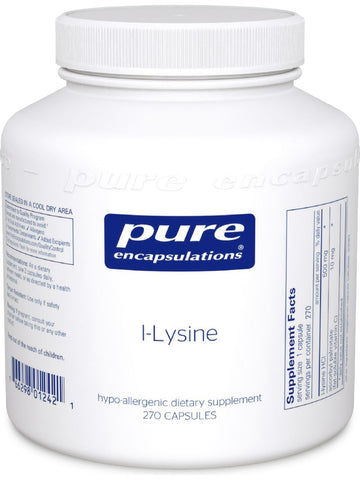 Pure Encapsulations, l-Lysine, 270 vcaps