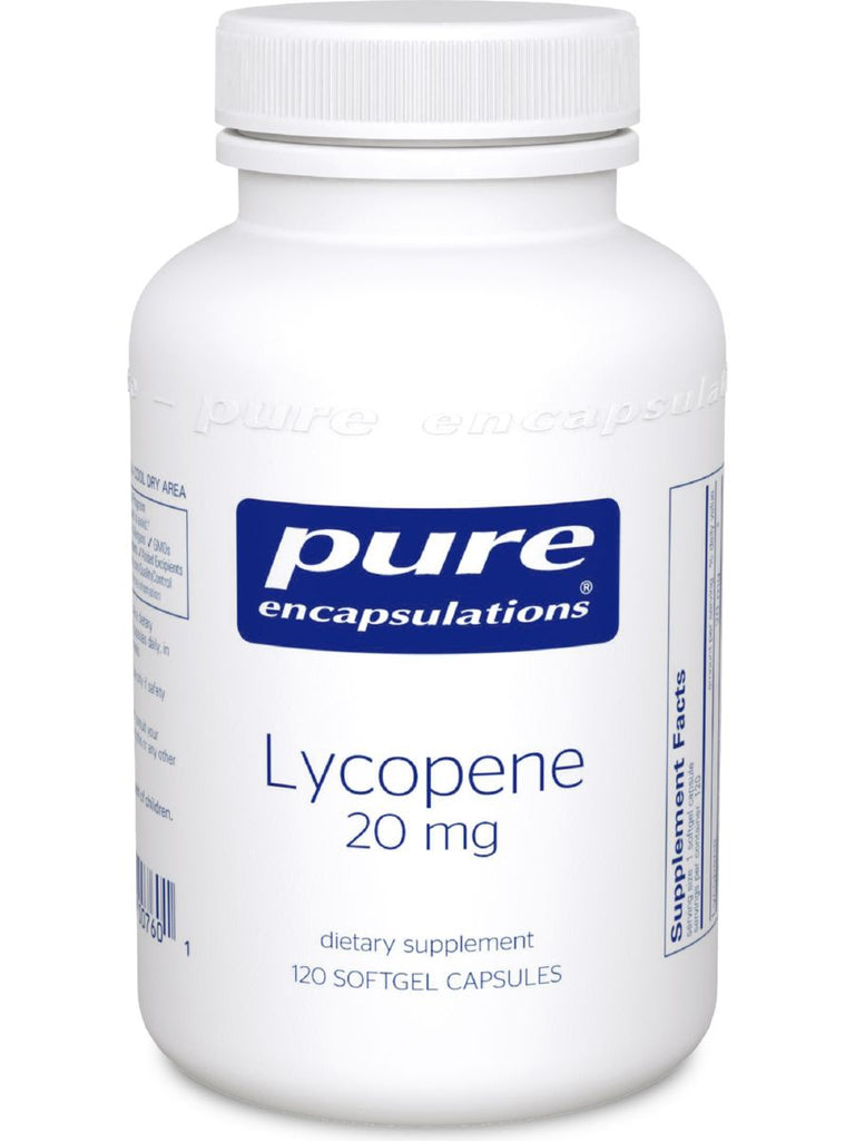 Pure Encapsulations, Lycopene, 20 mg, 120 gels