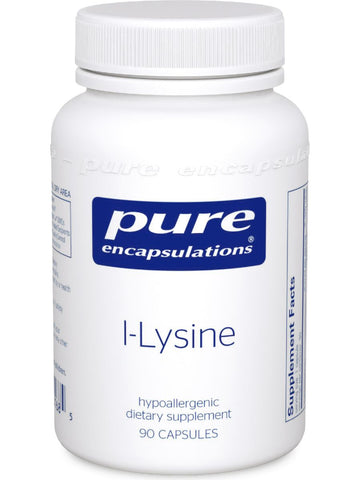 Pure Encapsulations, L-Lysine, 500 mg, 90 vcaps