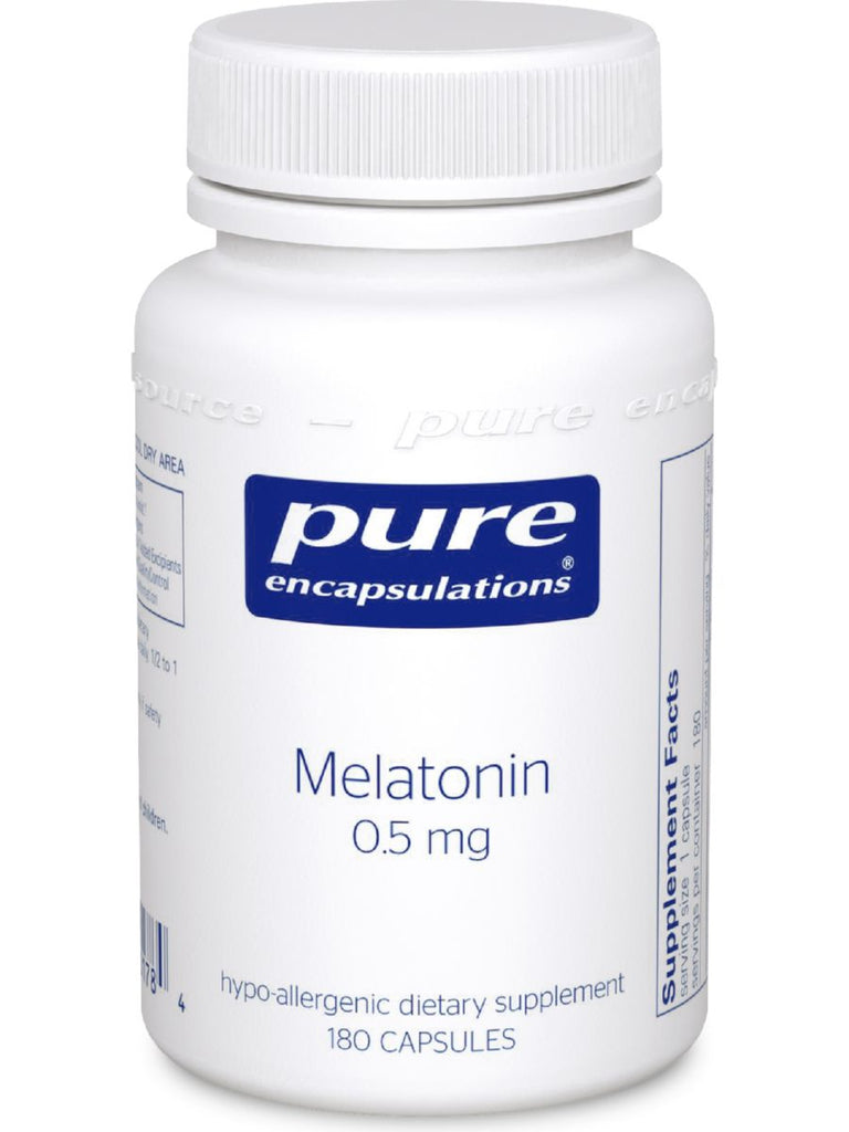 Pure Encapsulations, Melatonin, 0.5 mg, 180 vcaps