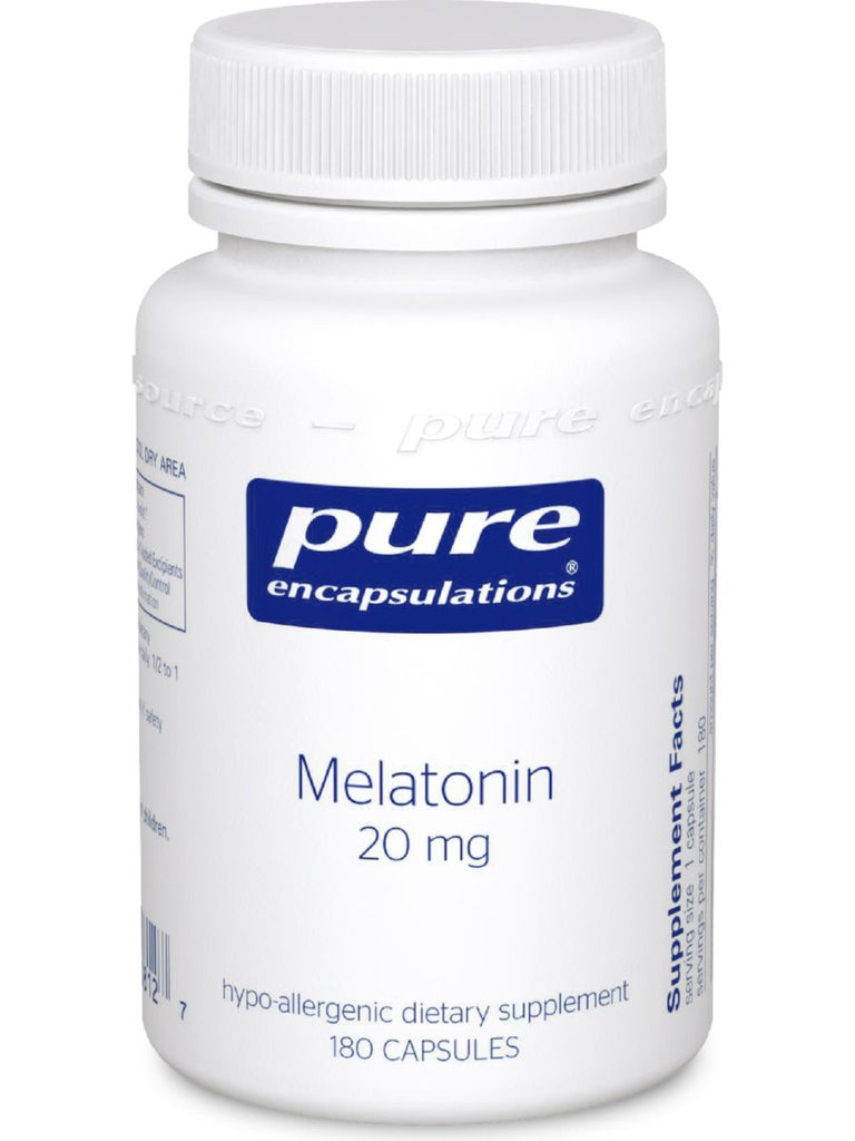 Pure Encapsulations, Melatonin, 20 mg, 180 vcaps