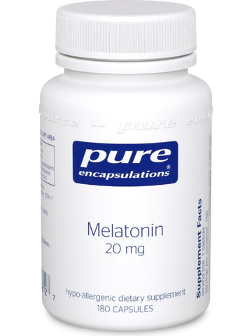Pure Encapsulations, Melatonin, 20 mg, 180 vcaps