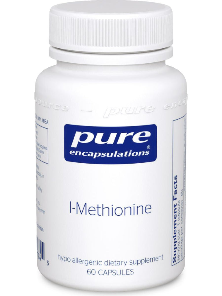 Pure Encapsulations, L-Methionine, 375 mg, 60 caps