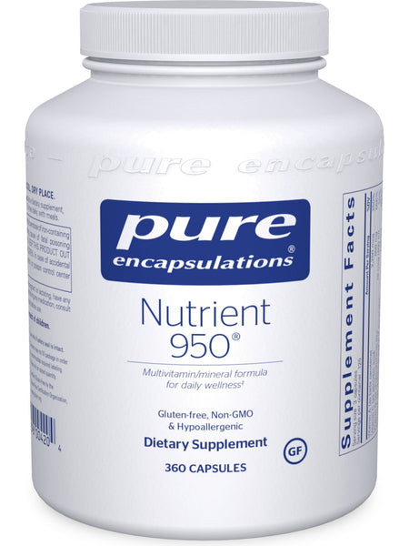 Pure Encapsulations, Nutrient 950, 360 vcaps