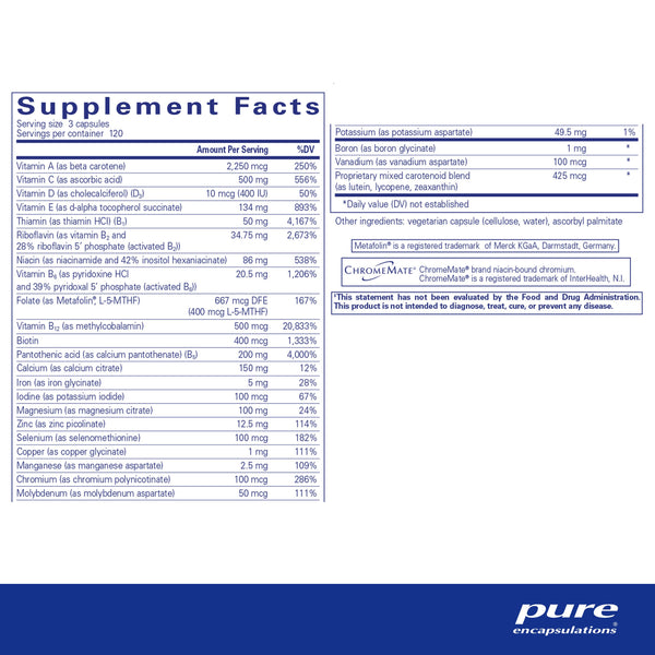 Pure Encapsulations, Nutrient 950, 360 vcaps