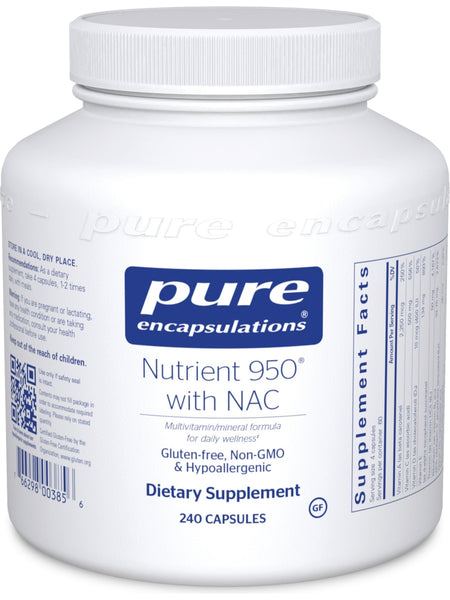 Pure Encapsulations, Nutrient 950 with NAC, 240 caps