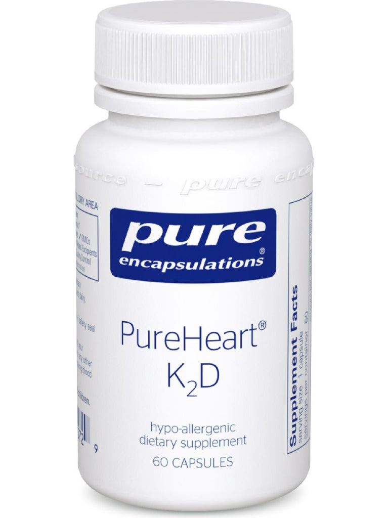 Pure Encapsulations, PureHeart K2D, 60 caps