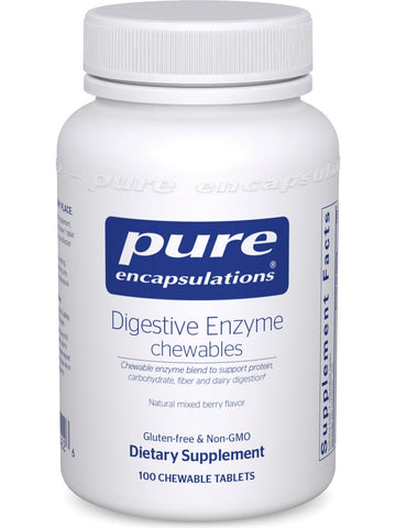 Pure Encapsulations, Digestive Enzyme Chewables, 100 chewable tablets