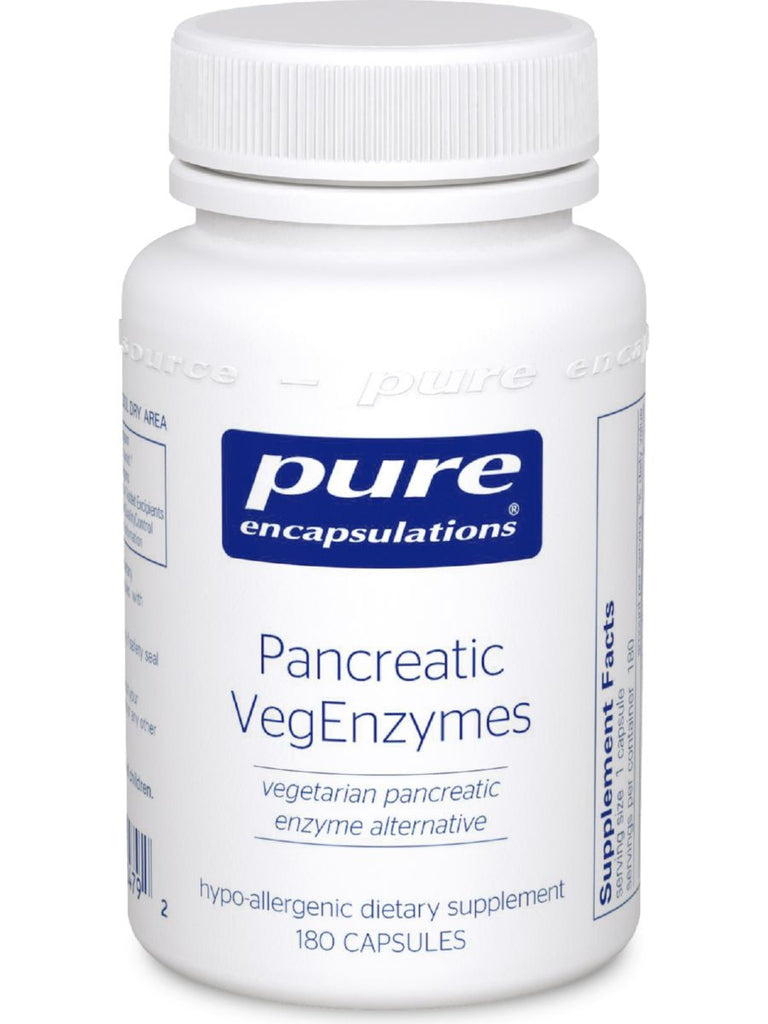 Pure Encapsulations, Pancreatic VegEnzymes, 180 vcaps