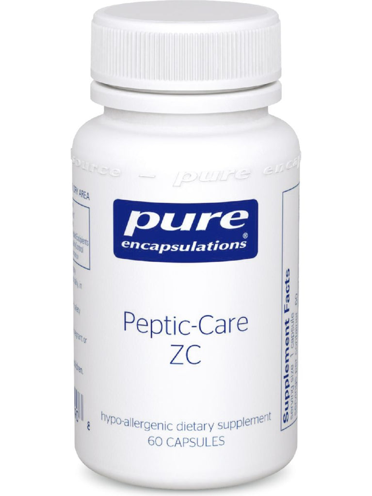 Pure Encapsulations, Peptic-Care ZC, 60 vcaps