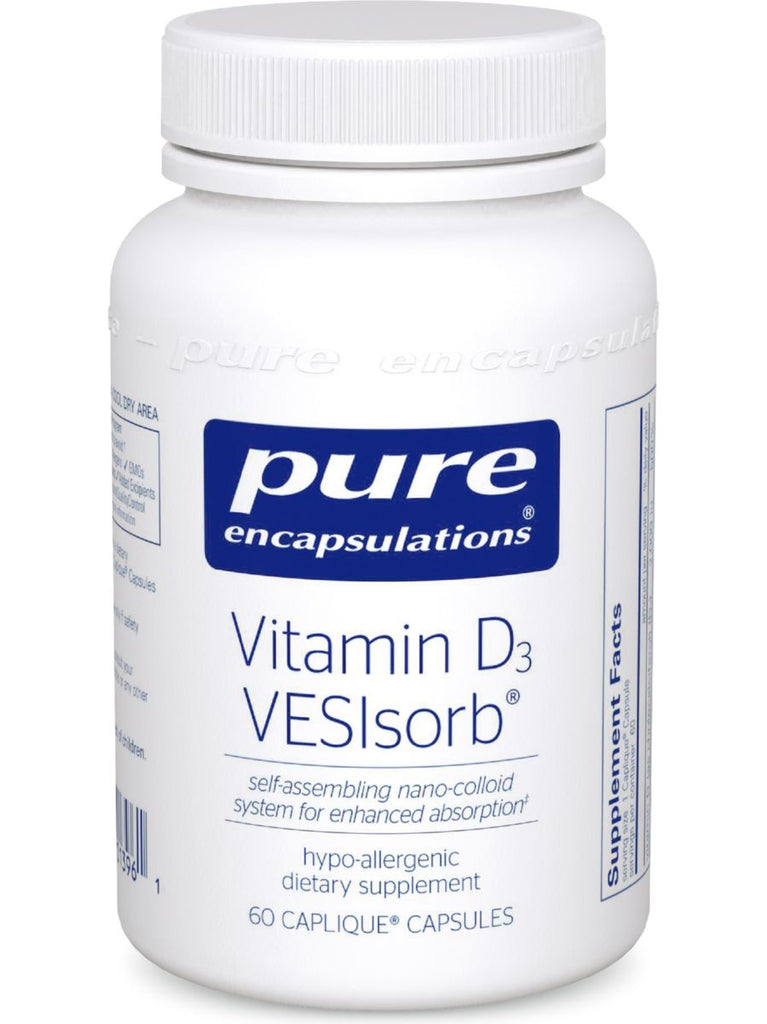 Pure Encapsulations, Vitamin D3 VESIsorb, 60 caps