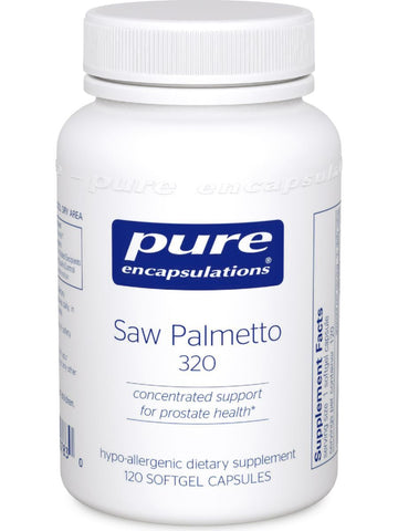 Pure Encapsulations, Saw Palmetto 320, 120 gels