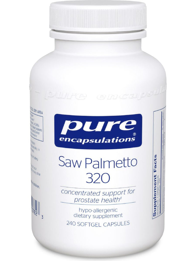 Pure Encapsulations, Saw Palmetto 320, 240 gels