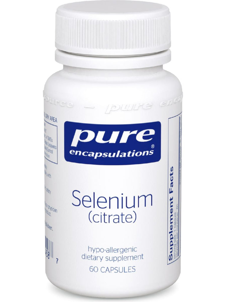 Pure Encapsulations, Selenium (citrate) 200 mcg, 60 vcaps