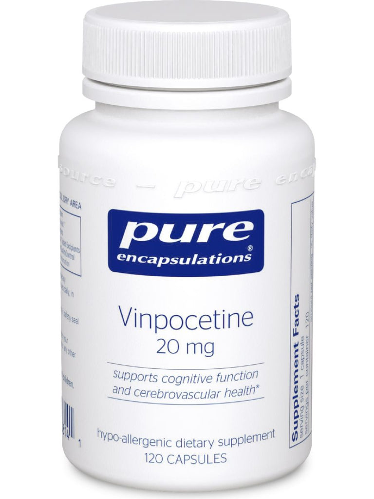 Pure Encapsulations, Vinpocetine, 20 mg, 120 vcaps