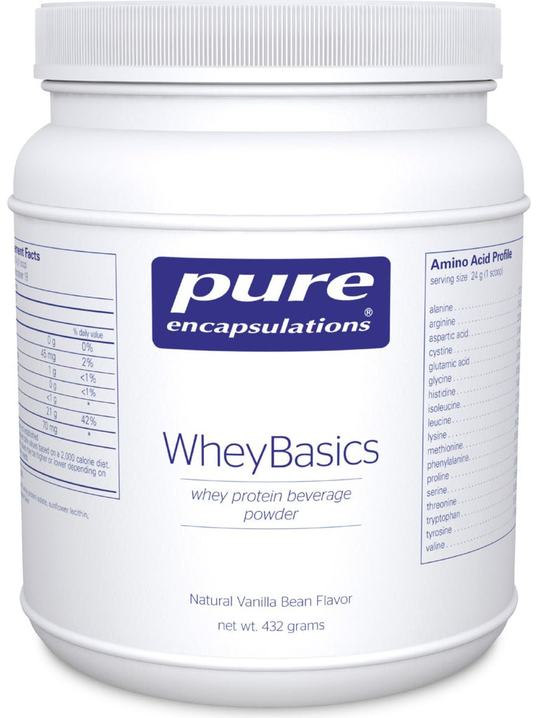 Pure Encapsulations, Whey Basics Vanilla, 432 g