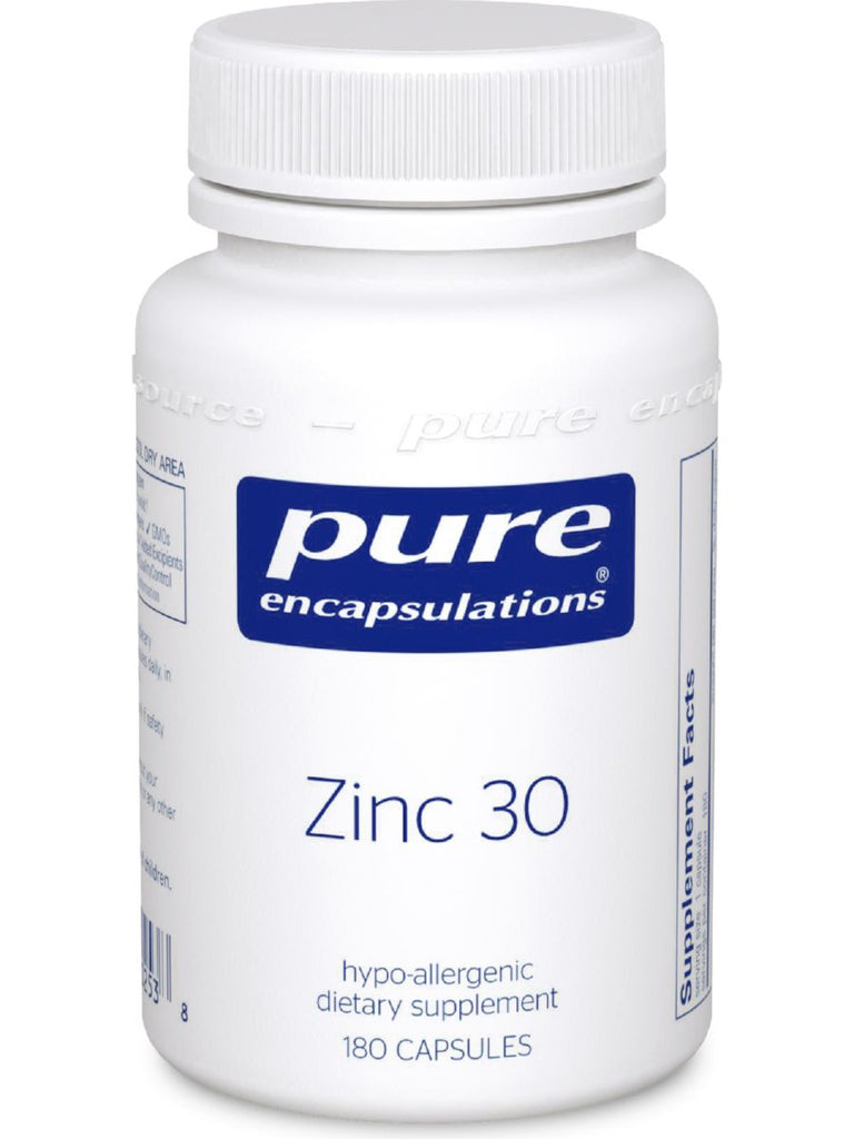 Pure Encapsulations, Zinc 30, 180 vcaps