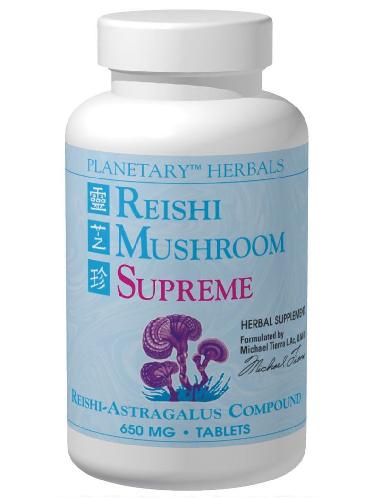 Planetary Herbals, Reishi Mushroom Supreme, 100 ct
