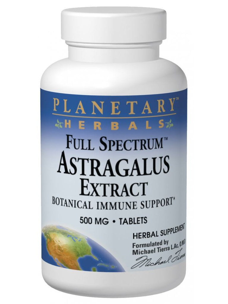 Planetary Herbals, Astragalus Extract 500mg Full Spectrum, 60 ct