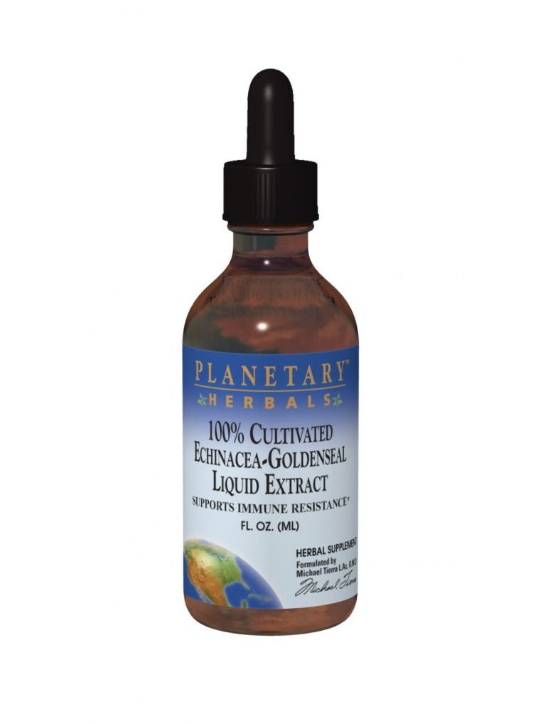Planetary Herbals, Echinacea-Goldenseal liquid Ext 100% Cultivated, 4 oz