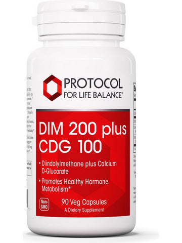 Protocol For Life Balance, DIM 200 plus, CDG 100, 90 Veg Capsules