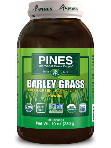 PINES Wheat Grass, Barley Grass Powder, 10 oz