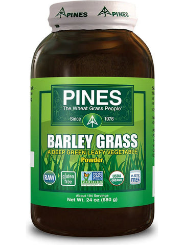 PINES Wheat Grass, Barley Grass Powder, 24 oz