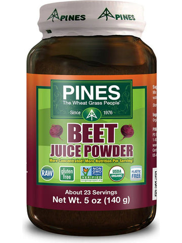 PINES Wheat Grass, Organic Beet Juice Powder, 5 oz