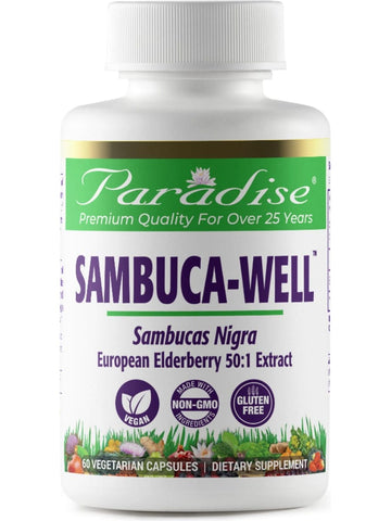 Paradise Herbs, Sambuca-Well, 60 vegetarian capsules