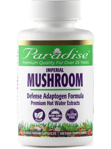 Paradise Herbs, Imperial, Mushroom, 60 vegetarian capsules