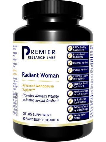 Premier Research Labs, Radiant Woman, 90 Plant-Source Capsules