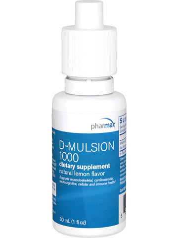 Pharmax, D-Mulsion 1000, 1 fl oz