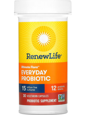 RenewLife, Ultimate Flora Everyday Probiotic, 30 Vegetarian Capsules