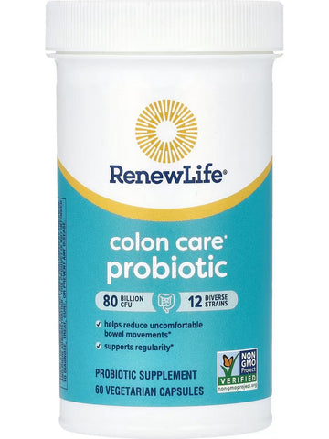 RenewLife, Colon Care Probiotic 80 Billion CFU, 60 Vegetarian Capsules