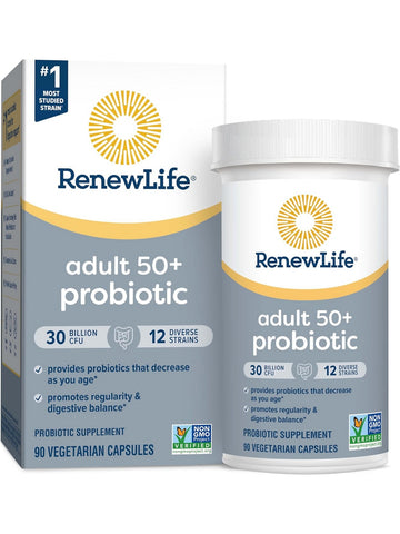 RenewLife, Adult 50+ Probiotic 30 Billion CFU, 90 Vegetarian Capsules