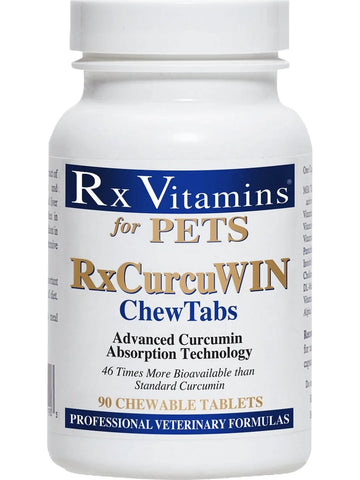 Rx Vitamins for Pets, RxCurcuWIN, 90 Chewable Tablets