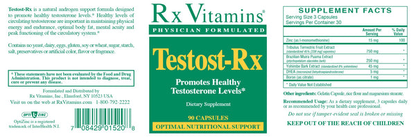 Rx Vitamins, Testost-Rx, 90 Capsules