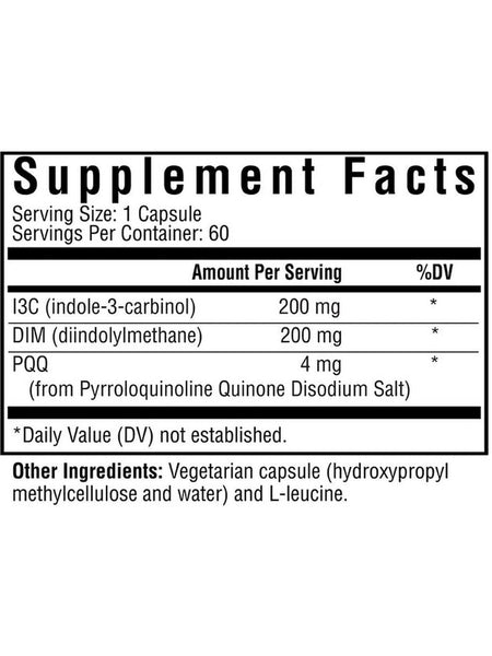 Seeking Health, DIM + I3C, 60 vegetarian capsules