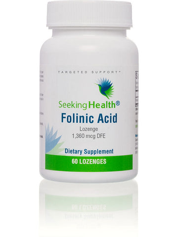 Seeking Health, Folinic Acid Lozenge 800 mcg, 60 lozenges