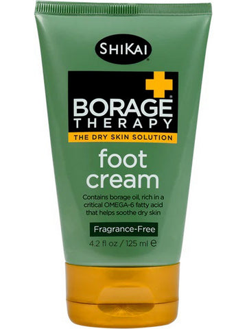 ShiKai, Borage Therapy Foot Cream, Fragrance-Free, 4.2 fl oz